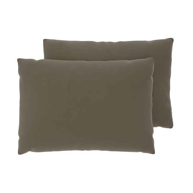 Livarno® Povlak na polštář z mikrovláknového saténu, 2 kusy, 40 x 60 cm (zelená)