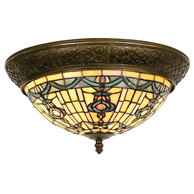 Stropní svítidlo Tiffany Alloment - Ø 38*19 cm 2x E14 / Max 40W Clayre & Eef