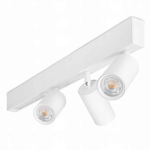 Stropní Svítidlo Halogenové svítidlo Spotová lišta na omítku 3X GU10 9W Led