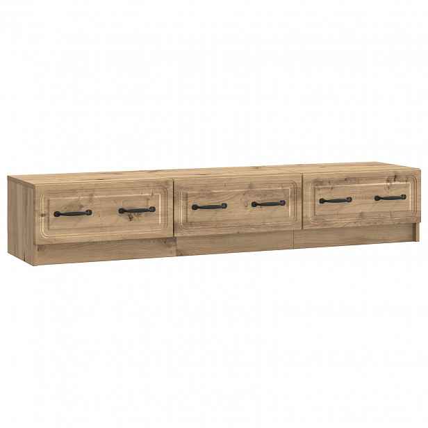 vidaXL Televizní skříň 147 x 34,5 x 27 cm Dub artisan Kompozitní dřevo