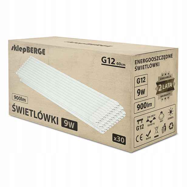 30x Led zářivka 60 cm 9W 900lm pro hermetická svítidla T8 G13