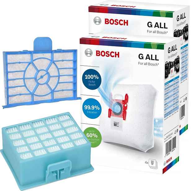 8 x Originální sáčky BBZ41FGALL Filtry do vysavače Bosch Bgb Bgl Bgn Bzgl