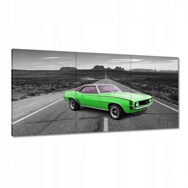 Obrazy 120x60 Zelené auto Dálnice