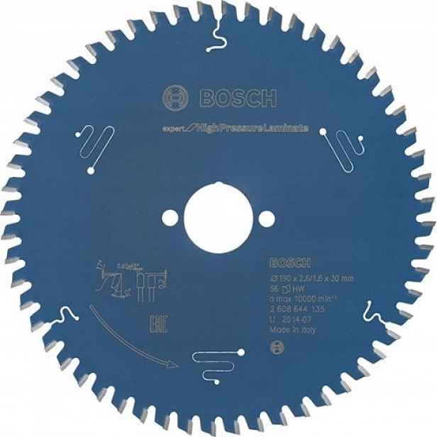 Pilový kotouč na laminát 190x30x2,6mm 56 zubů (2608644135) Bosch