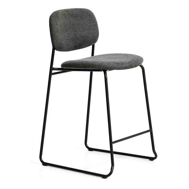 Šedá stohovatelná barová židle (výška sedáku 65 cm) Meli – Kave Home