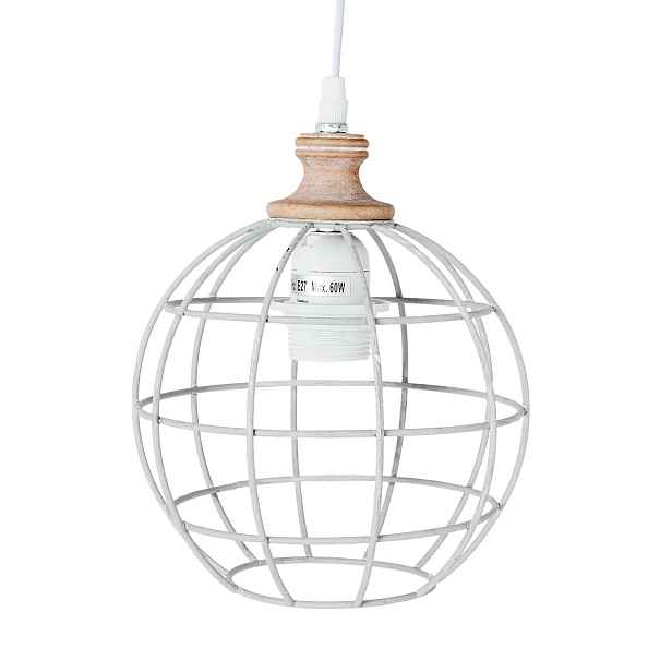 Stropní svítidlo koule s patinou - Ø 18*22 cm E27/60W Clayre & Eef