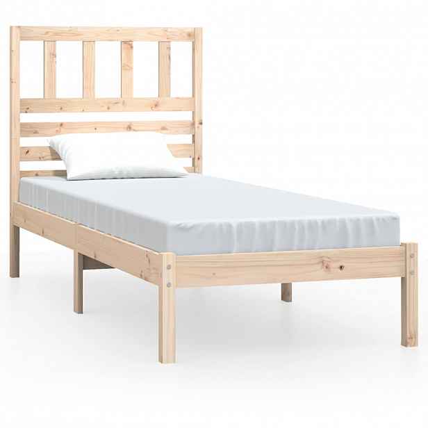 vidaXL Rám postele 90 x 190 cm Single masivní borovice