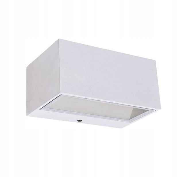 Fasádní lampa venkovní nástěnné Led obdélníková bílá IP54 4000K Lutec