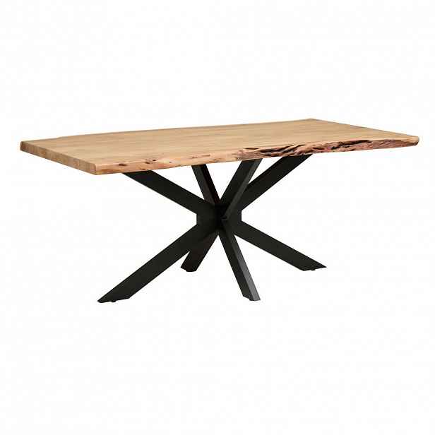 P & B JÍDELNÍ STŮL, akácie, černá, barvy akácie, 200/100/76 cm