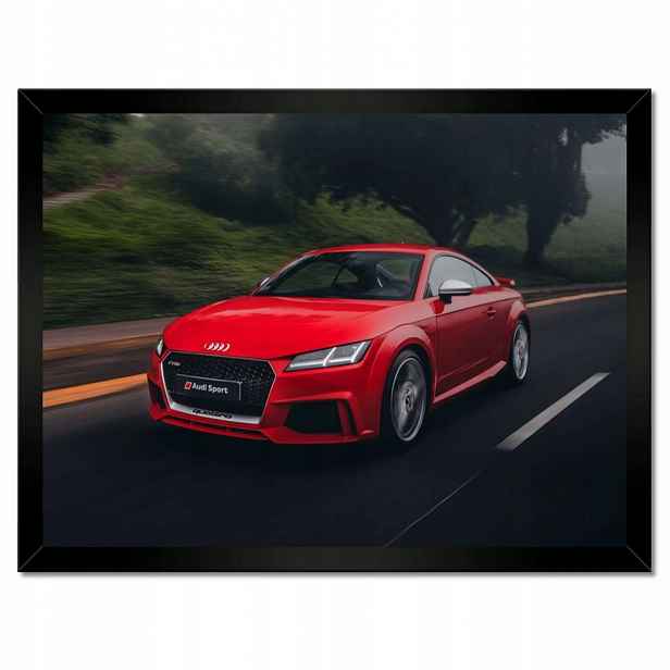 Plakáty v rámu 40x30 Červené Audi Auto