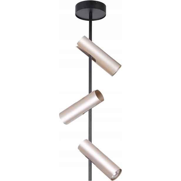 Nástěnný/stropní reflektor 3xGU10 černo-zlatý, moderní Sigma Lighting