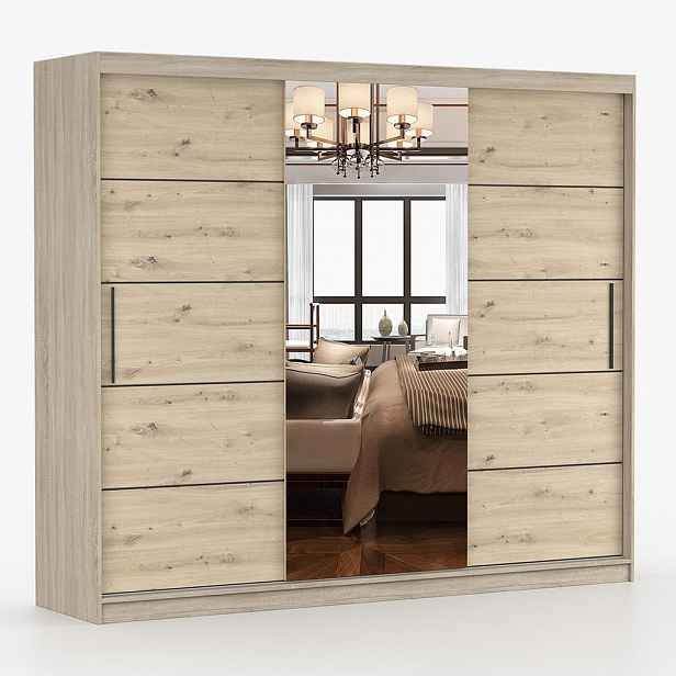 imoebel24 SKŘÍŇ s otočnými dveřmi Alba I 250 cm 250/218/61 cm, 3dveřová, Artisan