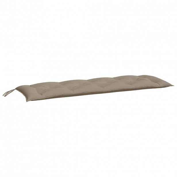 vidaXL Poduška na zahradní lavici taupe 150x50x7 cm oxfordská látka