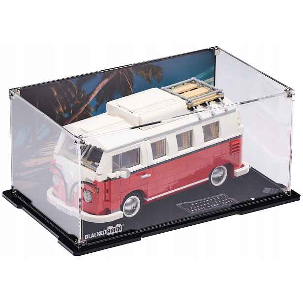 Vitrína s pozadím Blacked Brick pro Lego 10220 Creator Expert Volkswagen T1