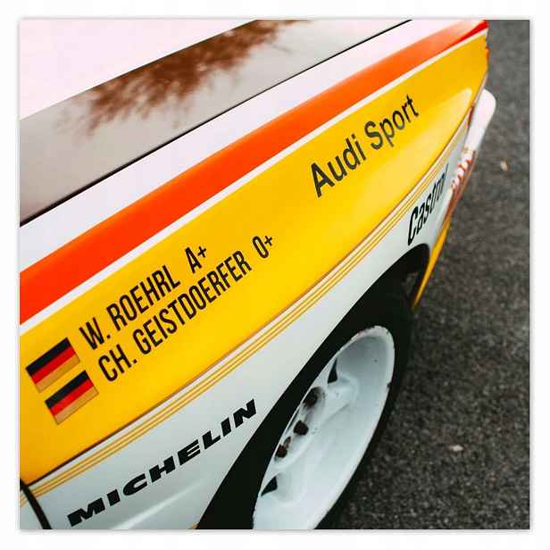 Plakáty 140x140 Audi Sport Classic Car