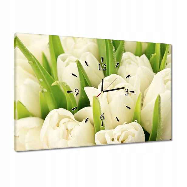 Hodiny 60x40 Jemné tulipány