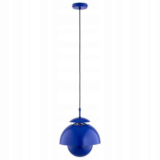 Alfa Runo závěsná lampa modrá 1xE27 stínidlo otevřené