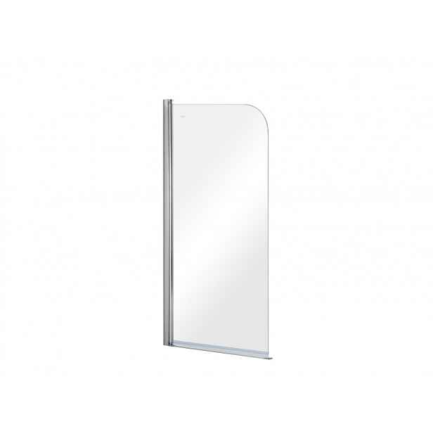 BESCO Vanová zástěna PRIME 1 - 70 x 140 cm; otočná; hliník chrom; čiré bezpečnostní sklo - 5 mm