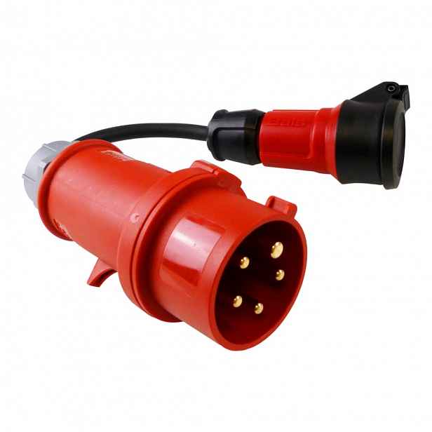 Přechodový kabel 30 cm ze zástrčky 16 A na zásuvku 16 A