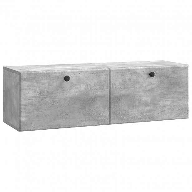 vidaXL Nástěnná TV skříň 98 x 31 x 30 cm Betonově šedá