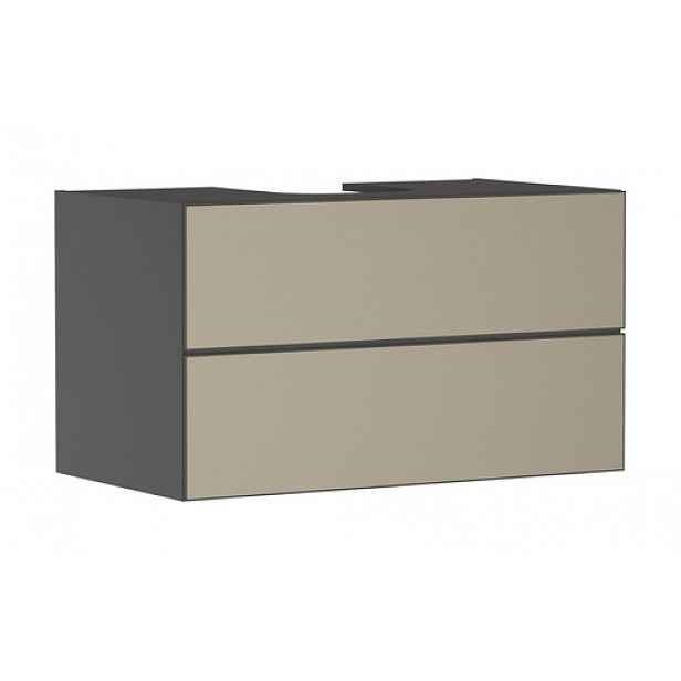 Skříňka pod umyvadlo pod desku Hansgrohe Xevolos E 98x55,5x55 cm břidlicová matná šedá mat 54192390