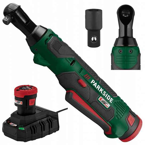 Akumulátorová Ráčna Parkside Pár B1 12V Klíč 54 Nm Akumulátor 2 Ah Kufr