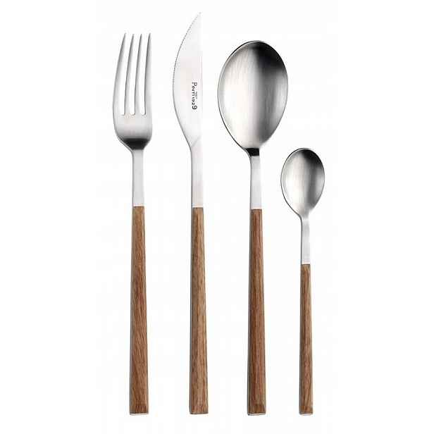 Sada 24 ks příborů Sushi Queen Teak Satin