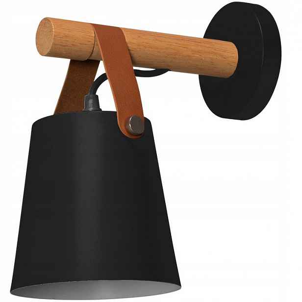 Nástěnná lampa Kovová nástěnná lampa s páskem Černá