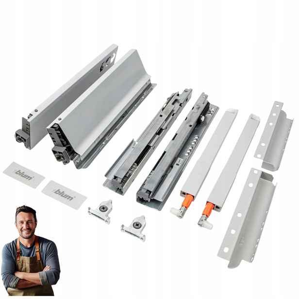 Šuplík Blum Tandembox Antaro 300 mm D vysoká 199 mm Nosnost 35 kg Šedá