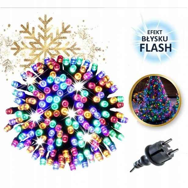 Světla lampičky 500 Led Multicolor, Flash Bílá LAMP31MULTI
