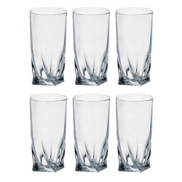 Bohemia 6 x sklenice vysoká 350 ml Quadro