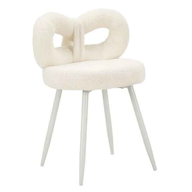 Mauro Ferretti Designová jídelní židle Ilary Mini bouclé bílá