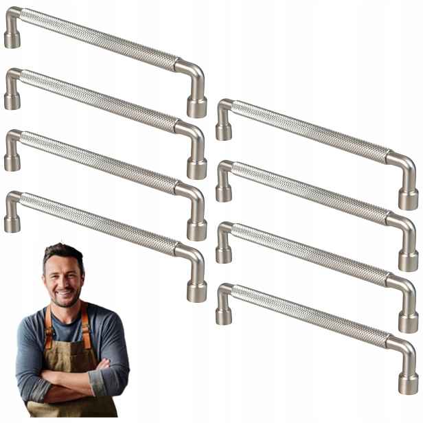 Nábytková Úchytka do zásuvky Tertius 160 mm Rýč Ocel Kartáčovaný 8ks