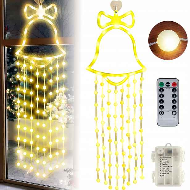 Osvětlení Vánoční Led Okenní Dekorace Na Vánoce, Sada