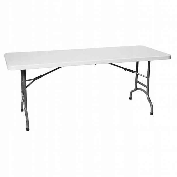 Skládací cateringový stůl bílý 183 x 75 cm do 150 kg Hendi 810910