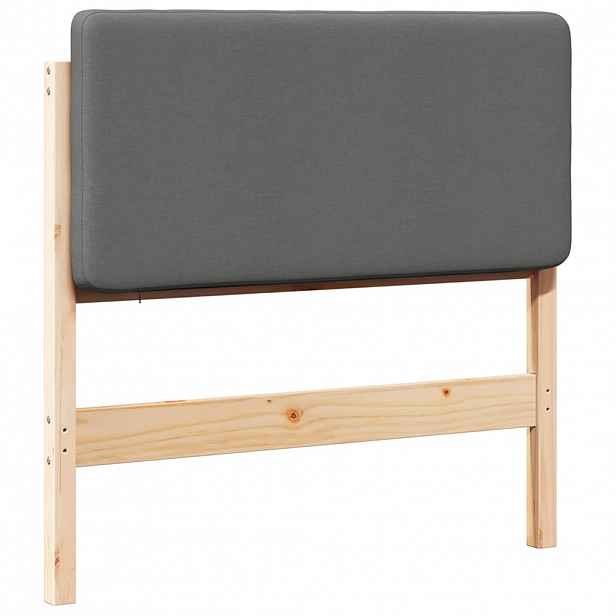 vidaXL Čalouněné čelo postele s čelo Hnědá a světle šedá 75 cm