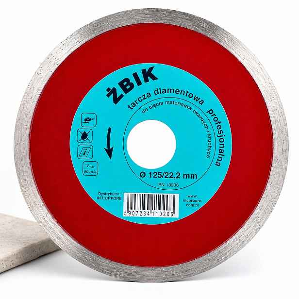 Žbik kotouč 125 mm pro Slinuté Dlažby Spieku Glazury Keramiky In Corpore