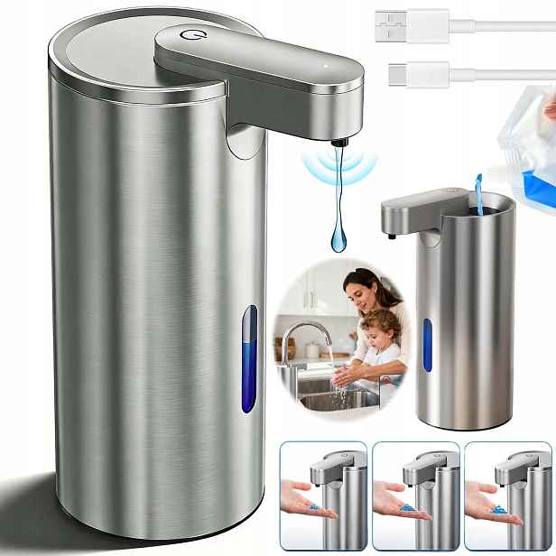 Automatický Bezdotykový Dávkovač Mýdla Gelového Šamponu 340 ML Dávkovač