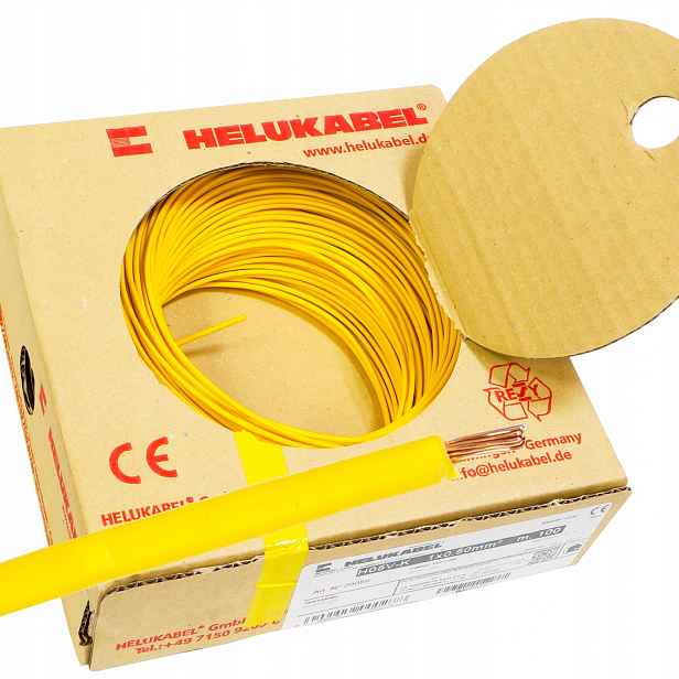 Kabel Lgy 0,5 mm žlutý 500V 100m