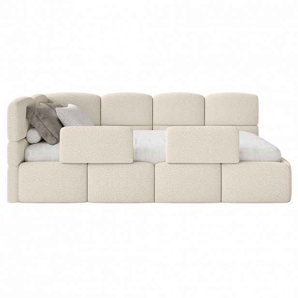 Selsey DĚTSKÁ POSTEL Cloudy Hellbeige120 cm, buklé