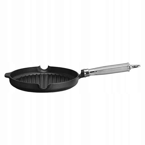 Litinová pánev pro grilování – průměr 250 mm – Hendi 629925