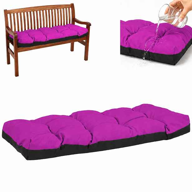 Polštář na zahradní houpačku Voděodolný 180x50 Fuchsia