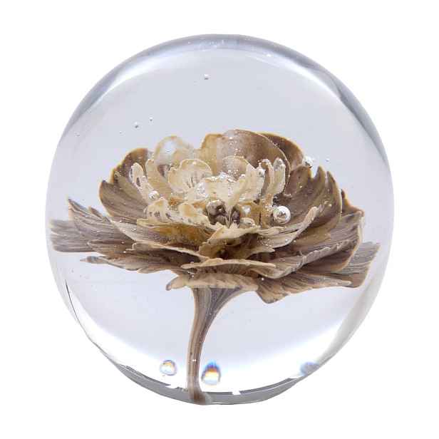 Skleněné těžítko (výška 8 cm) Flower – Light & Living