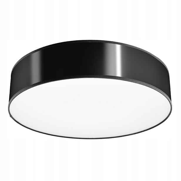 Sollux Stropní Svítidlo stropní černý bílý kulatý 55 cm pro 4 žárovky E27