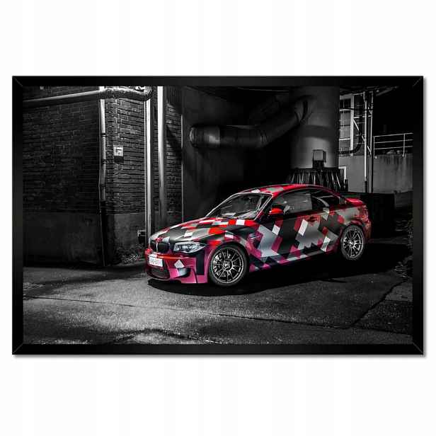 Plakáty v rámu 60x40 Červené Bmw