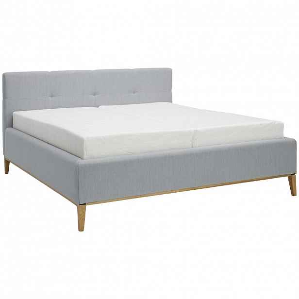 Moderano ČALOUNĚNÁ POSTEL, 160/200 cm, textil, světle modrá - Čalouněné postele - 000504000225