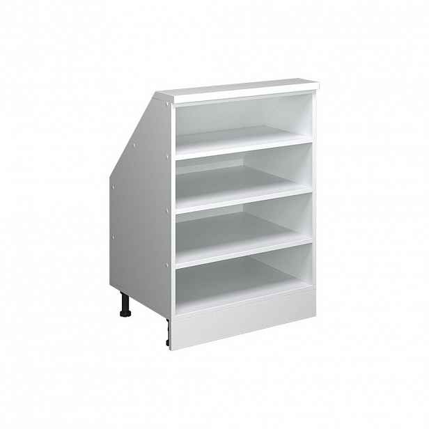 Vicco SKŘÍŇ POD ŠIKMOU STŘECHU Rion Bílá 60 x 81.6 cm se 4 přihrádkami