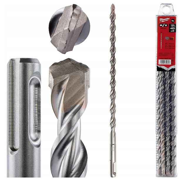 Vrtáky do betonu Sds Plus 10 x 200/260 mm 10 ks Milwaukee M2
