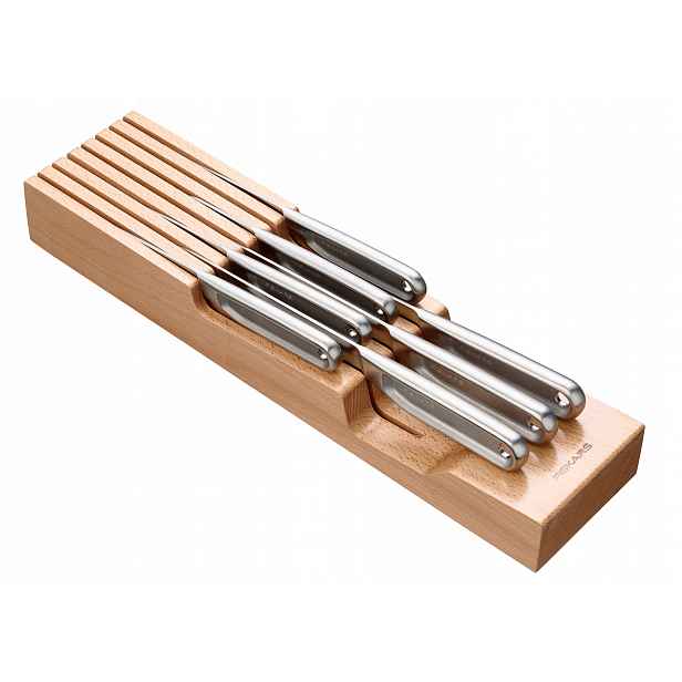 All Steel dřevěný blok na nože do šuplíku