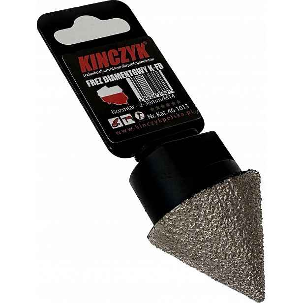 Diamantová fréza Kfd kužel pro keramiku gesu zásuvka M14 2-38 mm Kinczyk